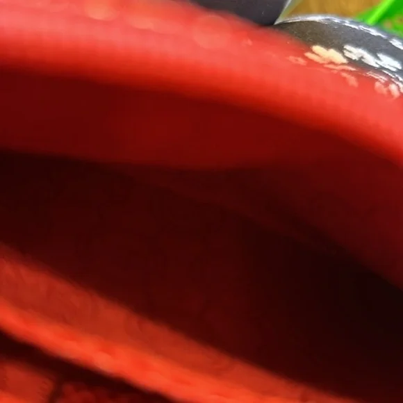 Michael Kors cosmetic bag or you could use it as a small purse. Beautiful red.‌ - Picture 5 of 6